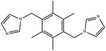 1,1'-((2,3,5,6-tetramethyl-1,4-phenylene)bis(methylene))bis(1H-imidazole) Structure