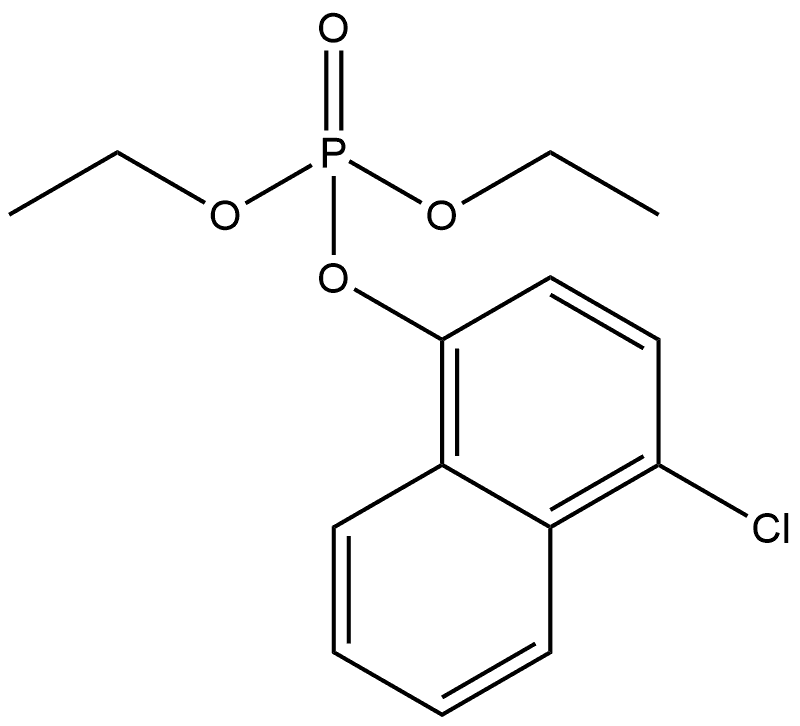 4-Chloro-1-naphthalenyl diethyl phosphate Structure