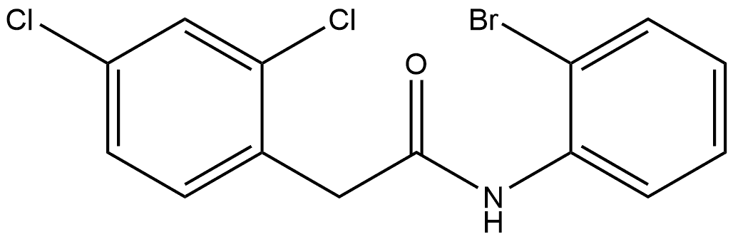 N-(2-Bromophenyl)-2,4-dichlorobenzeneacetamide Structure