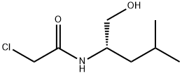Acetamide, 2-chloro-N-[(1S)-1-(hydroxymethyl)-3-methylbutyl]- Structure