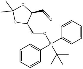 1,3-Dioxolane-4-carboxaldehyde, 5-[[[(1,1-dimethylethyl)diphenylsilyl]oxy]methyl]-2,2-dimethyl-, (4R,5S)- Structure