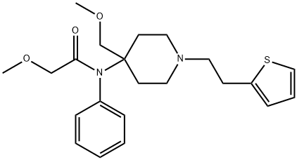 Acetamide, 2-methoxy-N-[4-(methoxymethyl)-1-[2-(2-thienyl)ethyl]-4-piperidinyl]-N-phenyl- Structure