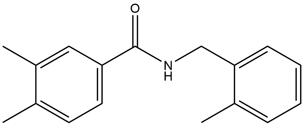 3,4-Dimethyl-N-[(2-methylphenyl)methyl]benzamide Structure