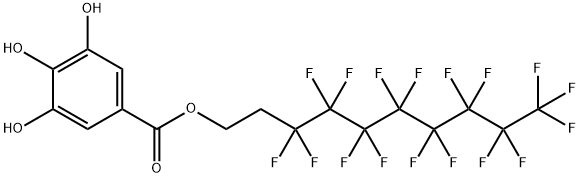 Benzoic acid, 3,4,5-trihydroxy-, 3,3,4,4,5,5,6,6,7,7,8,8,9,9,10,10,10-heptadecafluorodecyl ester Structure