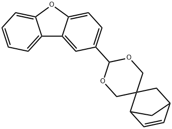 2-spiro[1,3-dioxane-5,5'-bicyclo[2.2.1]hept-2-ene]-2-yldibenzofuran Structure