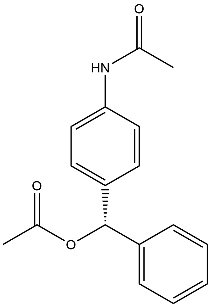 Acetamide, N-[4-[(acetyloxy)phenylmethyl]phenyl]-, (S)- (9CI) 구조식 이미지
