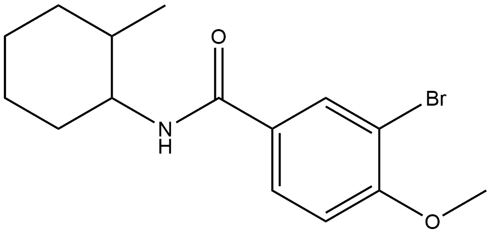 3-Bromo-4-methoxy-N-(2-methylcyclohexyl)benzamide Structure