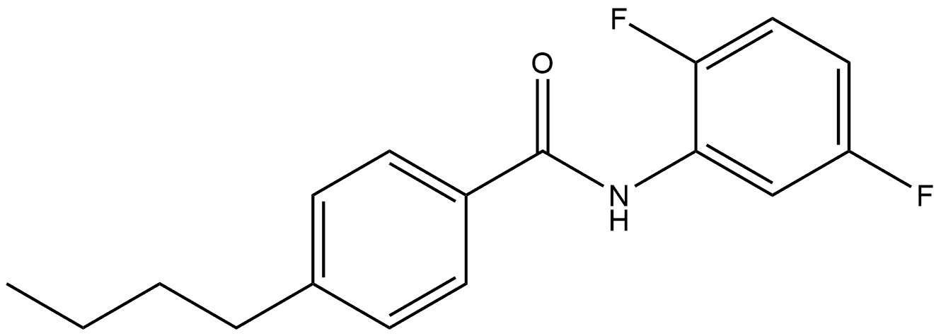 4-Butyl-N-(2,5-difluorophenyl)benzamide Structure