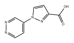 1H-Pyrazole-3-carboxylic acid, 1-(4-pyridazinyl)- Structure