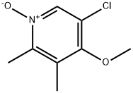 Pyridine, 5-chloro-4-methoxy-2,3-dimethyl-, 1-oxide Structure