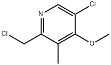 Pyridine, 5-chloro-2-(chloromethyl)-4-methoxy-3-methyl- Structure