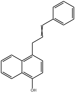 1-Naphthalenol, 4-(3-phenyl-2-propen-1-yl)- Structure