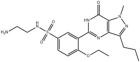 Benzenesulfonamide, N-(2-aminoethyl)-3-(6,7-dihydro-1-methyl-7-oxo-3-propyl-1H-pyrazolo[4,3-d]pyrimidin-5-yl)-4-ethoxy- Structure