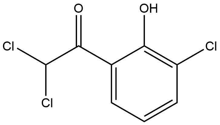 2,2-dichloro-1-(3-chloro-2-hydroxyphenyl)ethanone Structure