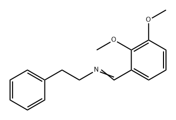 Benzeneethanamine, N-[(2,3-dimethoxyphenyl)methylene]- Structure