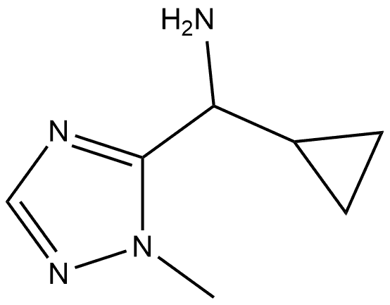 1-Cyclopropyl-1-(1-methyl-1H-1,2,4-triazol-5-yl)methanamine 구조식 이미지
