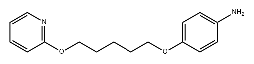 Benzenamine, 4-[[5-(2-pyridinyloxy)pentyl]oxy]- 구조식 이미지