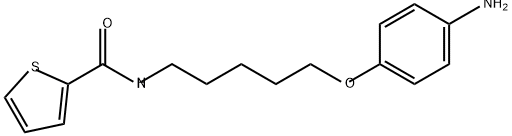 2-Thiophenecarboxamide, N-[5-(4-aminophenoxy)pentyl]- Structure