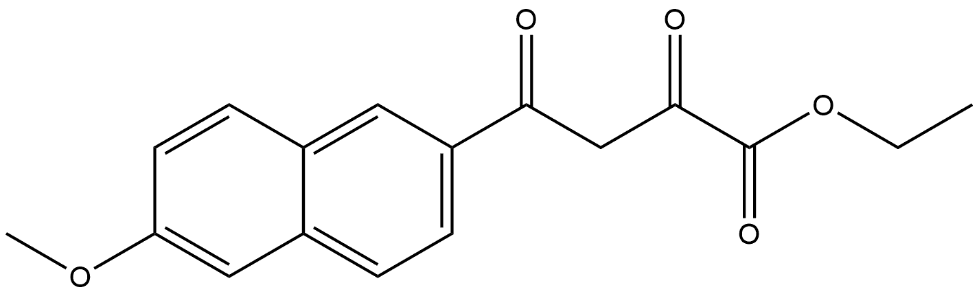 Ethyl 4-(6-Methoxy-2-naphthyl)-2,4-dioxobutanoate Structure