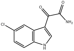 1H-Indole-3-acetamide, 5-chloro-α-oxo- Structure