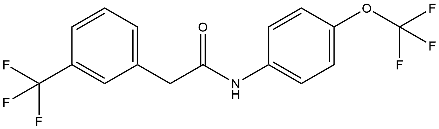 N-[4-(Trifluoromethoxy)phenyl]-3-(trifluoromethyl)benzeneacetamide Structure