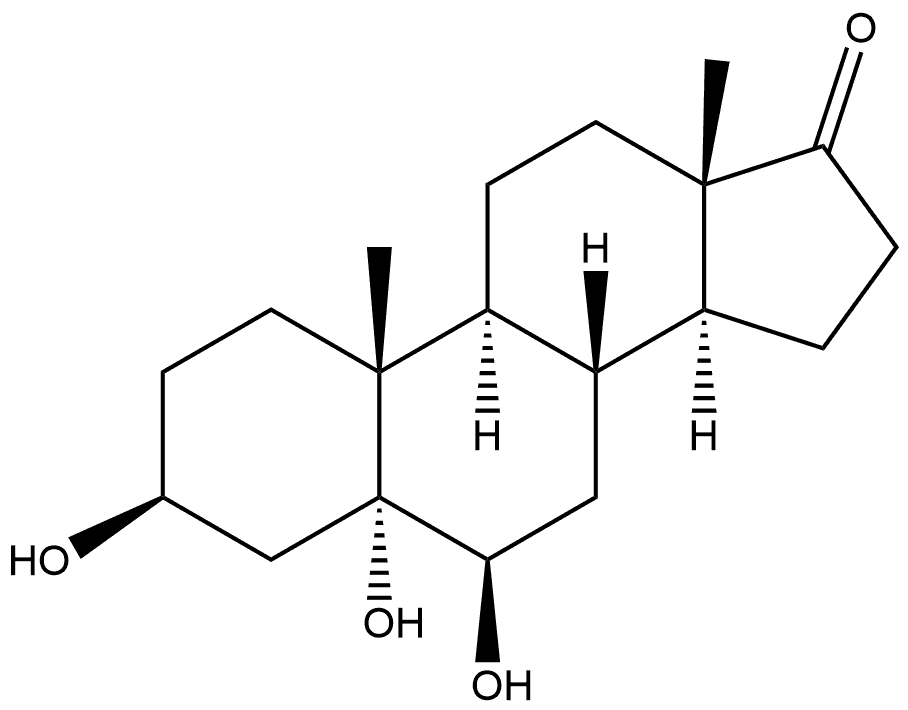 Androstan-17-one, 3,5,6-trihydroxy-, (3β,5α,6β)- Structure