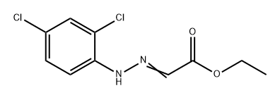 Acetic acid, 2-[2-(2,4-dichlorophenyl)hydrazinylidene]-, ethyl ester Structure