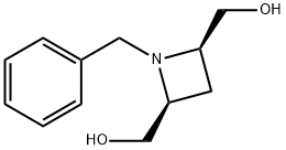 cis-1-Benzyl-4-hydroxymethyl-azetidin-2-yl)-methanol Structure