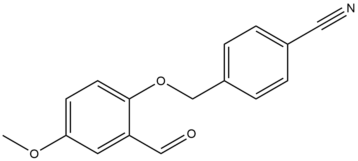 4-[(2-Formyl-4-methoxyphenoxy)methyl]benzonitrile Structure