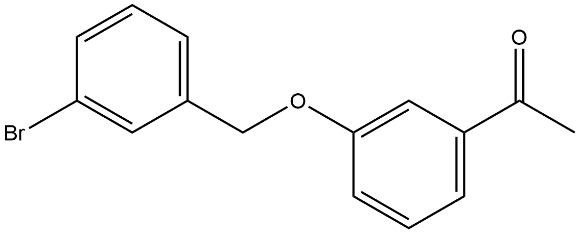 1-[3-[(3-Bromophenyl)methoxy]phenyl]ethanone 구조식 이미지