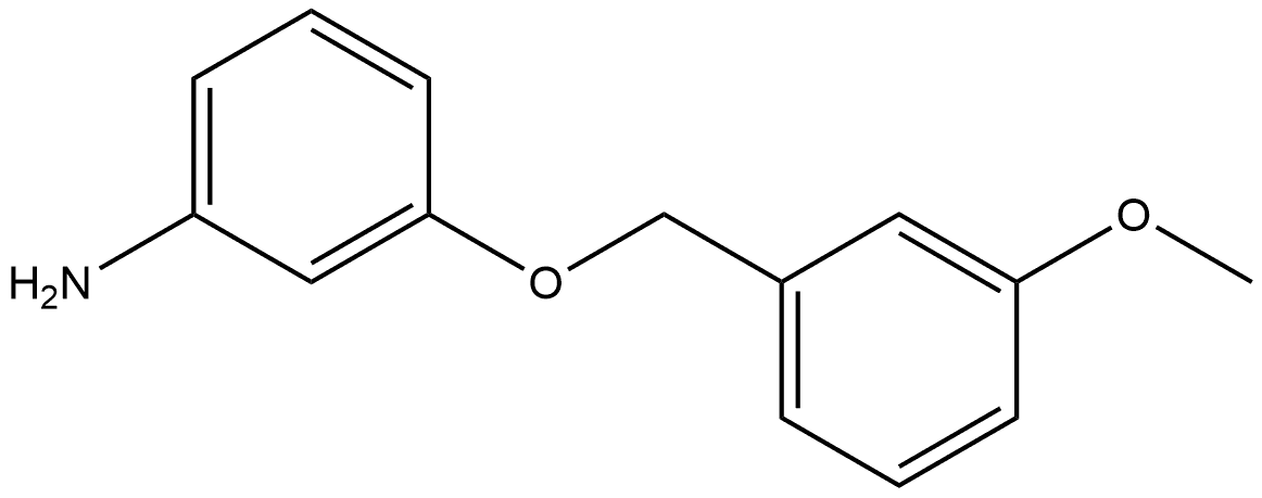 3-[(3-Methoxyphenyl)methoxy]benzenamine Structure