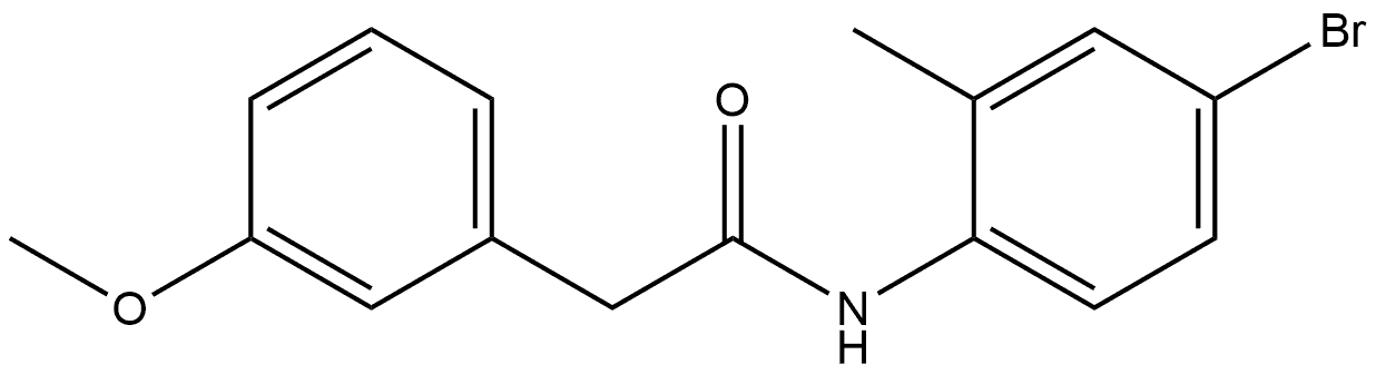 N-(4-Bromo-2-methylphenyl)-3-methoxybenzeneacetamide Structure