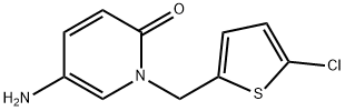 2(1H)-Pyridinone, 5-amino-1-[(5-chloro-2-thienyl)methyl]- Structure