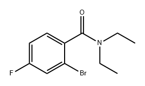 Benzamide, 2-bromo-N,N-diethyl-4-fluoro- Structure