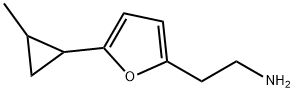 2-Furanethanamine, 5-(2-methylcyclopropyl)- Structure