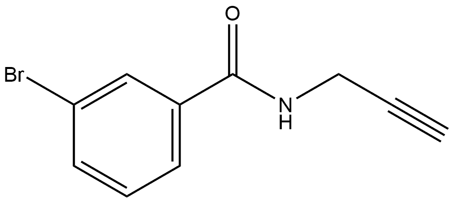 3-Bromo-N-2-propyn-1-ylbenzamide Structure