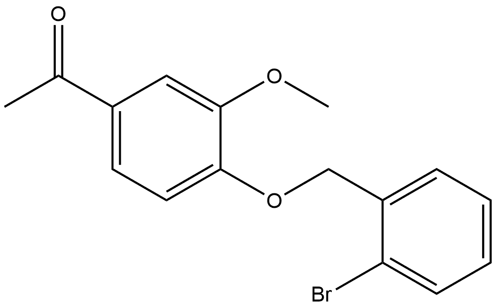 1-[4-[(2-Bromophenyl)methoxy]-3-methoxyphenyl]ethanone Structure