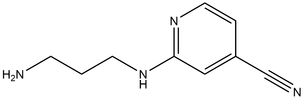 2-[(3-Aminopropyl)amino]-4-pyridinecarbonitrile Structure