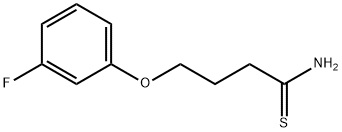 Butanethioamide, 4-(3-fluorophenoxy)- Structure