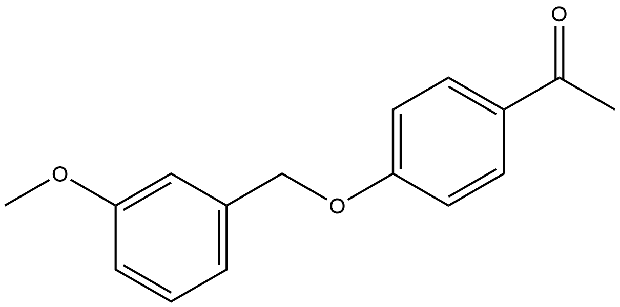 Ethanone, 1-[4-[(3-methoxyphenyl)methoxy]phenyl]- Structure