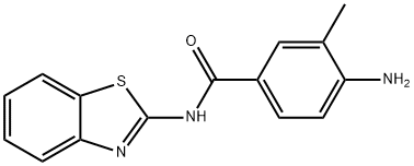 Benzamide, 4-amino-N-2-benzothiazolyl-3-methyl- Structure