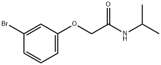 Acetamide, 2-(3-bromophenoxy)-N-(1-methylethyl)- 구조식 이미지