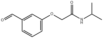 Acetamide, 2-(3-formylphenoxy)-N-(1-methylethyl)- Structure