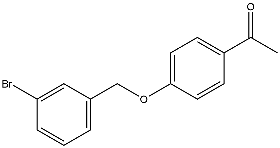 1-[4-[(3-Bromophenyl)methoxy]phenyl]ethanone Structure