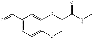 2-(5-formyl-2-methoxyphenoxy)-N-methylacetamide Structure