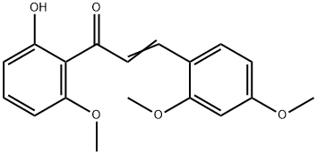 2-Propen-1-one, 3-(2,4-dimethoxyphenyl)-1-(2-hydroxy-6-methoxyphenyl)- 구조식 이미지