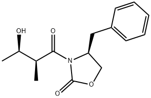 2-Oxazolidinone, 3-[(2S,3R)-3-hydroxy-2-methyl-1-oxobutyl]-4-(phenylmethyl)-, (4S)- Structure