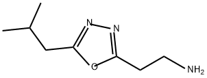 1,3,4-Oxadiazole-2-ethanamine, 5-(2-methylpropyl)- Structure