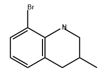 Quinoline, 8-bromo-1,2,3,4-tetrahydro-3-methyl- Structure