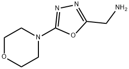 [5-(MORPHOLIN-4-YL)-1,3,4-OXADIAZOL-2-YL]METHANAMINE 구조식 이미지